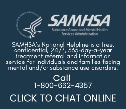 By clicking “Live Chat” you agree that you would like to leave our page and connect with the Substance Abuse and Mental Health Services Administration through their website or by calling them: 1-800-665-4357.